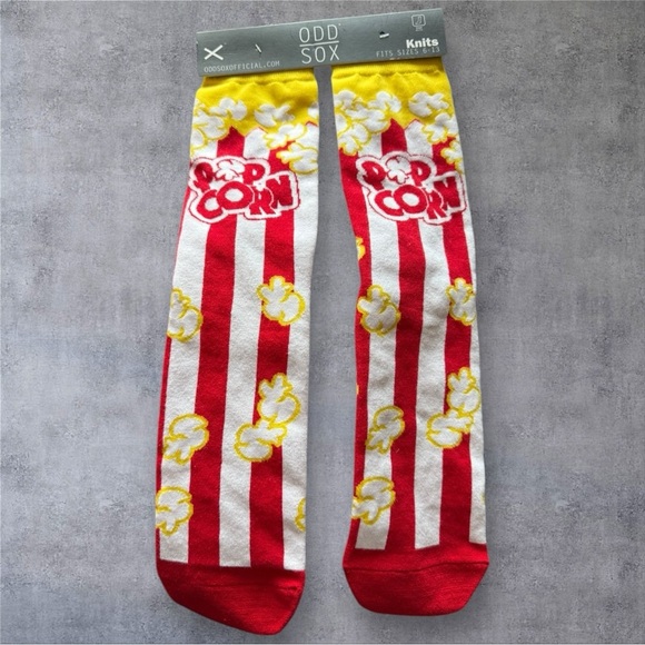 ODD SOX - Knit Socks - Popcorn Theme - NWT - Picture 1 of 2